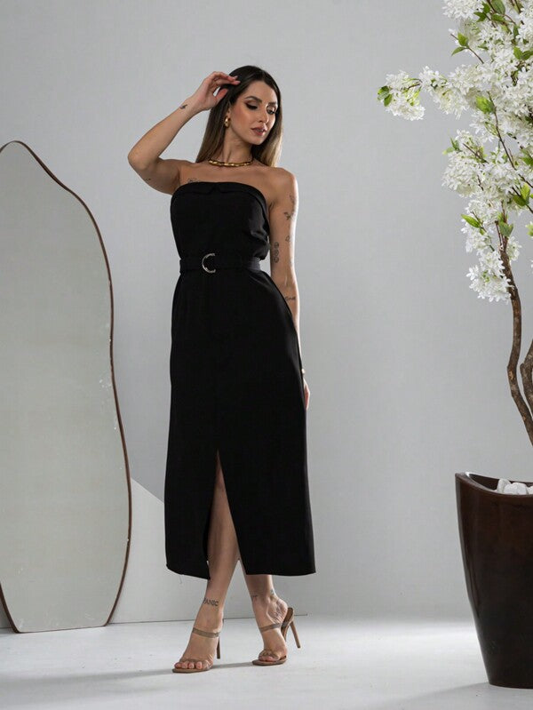 Vestido Midi Feminino Alfaiataria Élégant, www.lojamayze.com.br, www.lojamayze.com