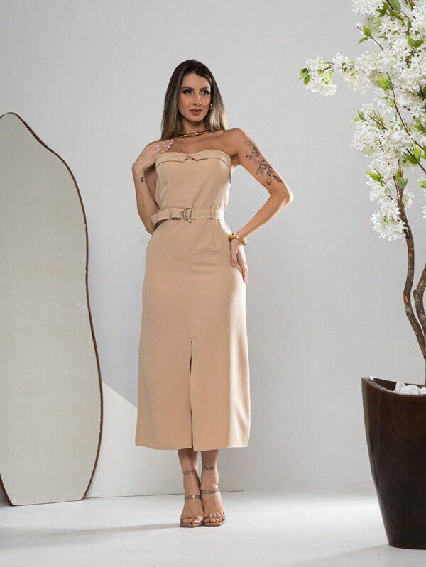 Vestido Midi Feminino Alfaiataria Élégant, www.lojamayze.com.br, www.lojamayze.com