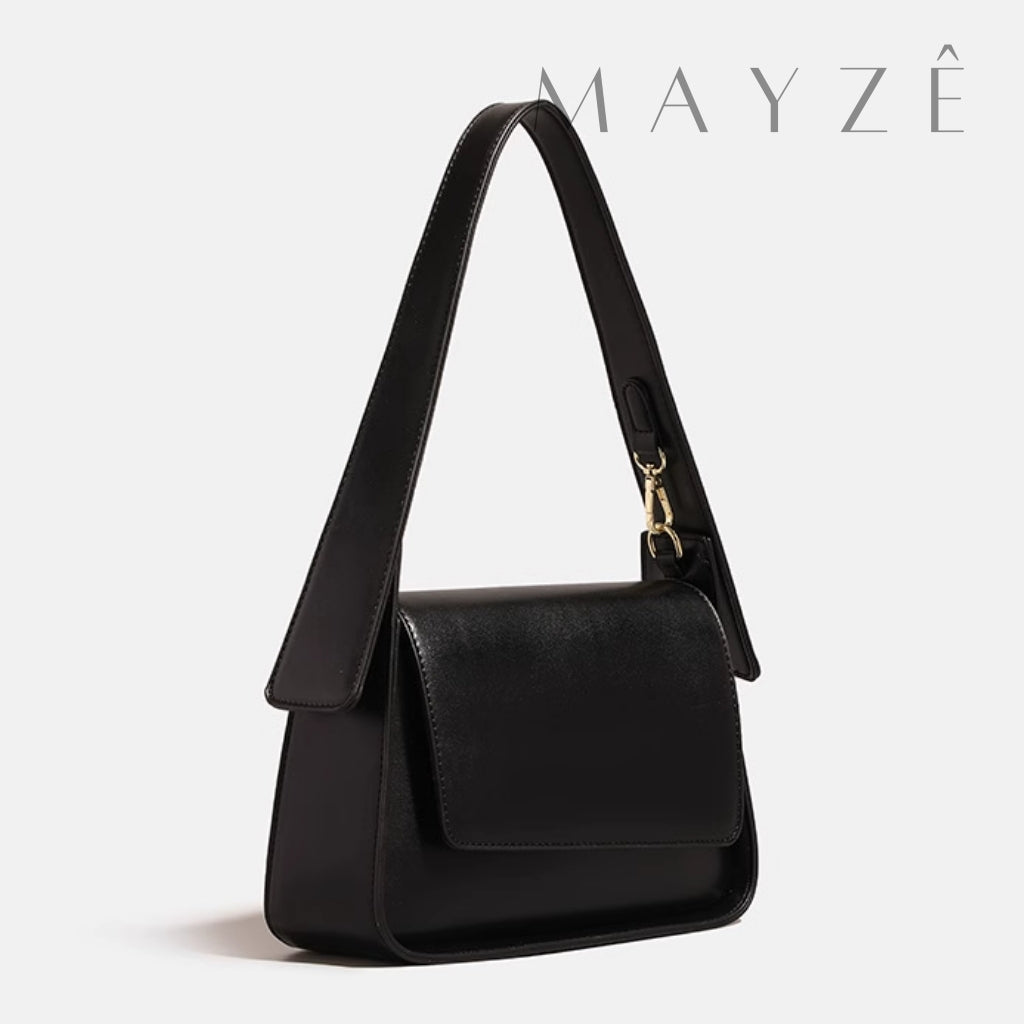 Bolsa de Ombro Minimalista Isabel, Loja Mayzê, Bolsa Isabel, bolsa de grife, bolsa diferente, bolsa em alta, bolsa da moda, bolsa imponente, bolsa de festa, bolsa de mão, bolsa em promoção, bolsa de couro, mayzê, mayze, lojamayze.com, lojamayze.com.br