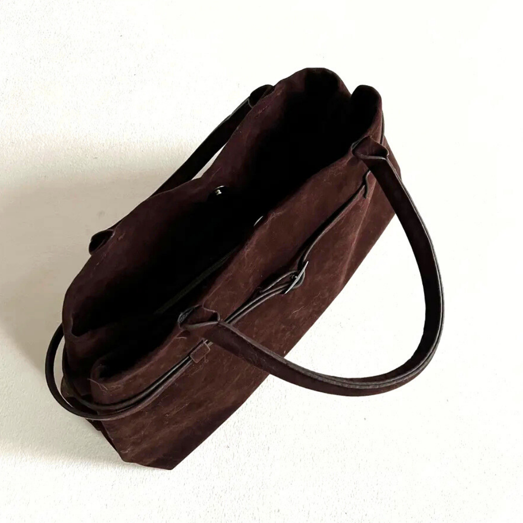 Bolsa Média Camurça Tote Cléo, Loja Mayzê, camurça, bolsa de camurça mayze, lojamayze.com, lojamayze.com.br