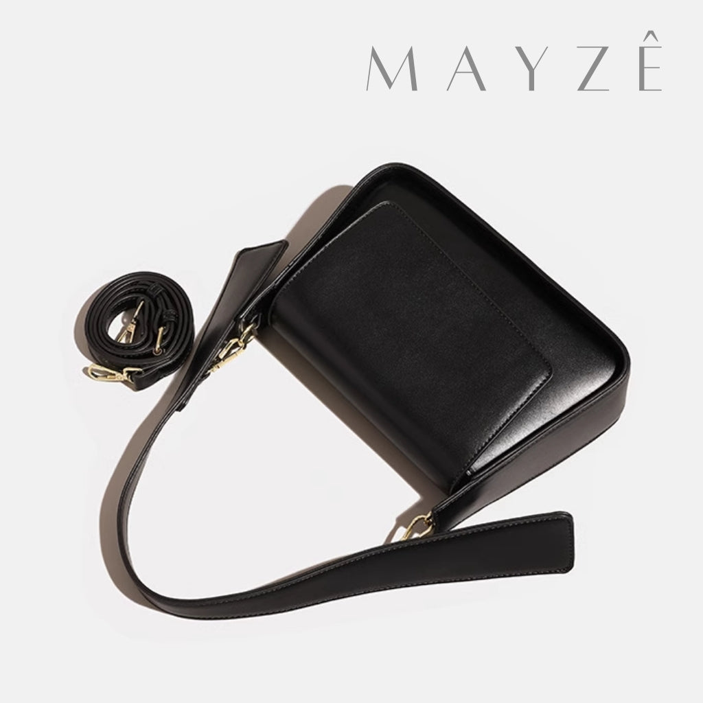 Bolsa de Ombro Minimalista Isabel, Loja Mayzê, Bolsa Isabel, bolsa de grife, bolsa diferente, bolsa em alta, bolsa da moda, bolsa imponente, bolsa de festa, bolsa de mão, bolsa em promoção, bolsa de couro, mayzê, mayze, lojamayze.com, lojamayze.com.br