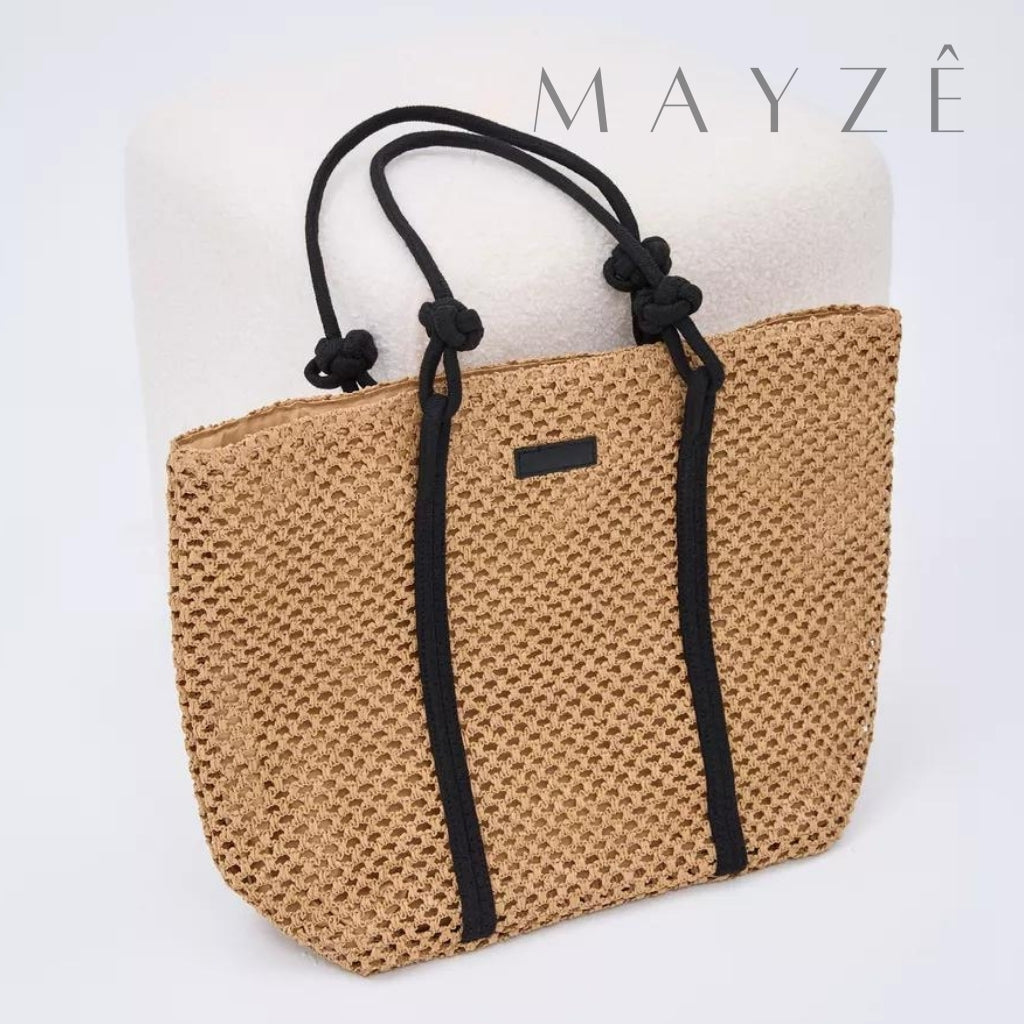 Loja Mayzê, Bolsa Letícia, bolsa de palha, bolsa de verão, bolsa da moda, bolsa de praia, bolsa grande, bolsa espaçosa, bolsa tote bag, bolsa moda praia, loja mayze, bolsa em promoção, bolsa de verão.