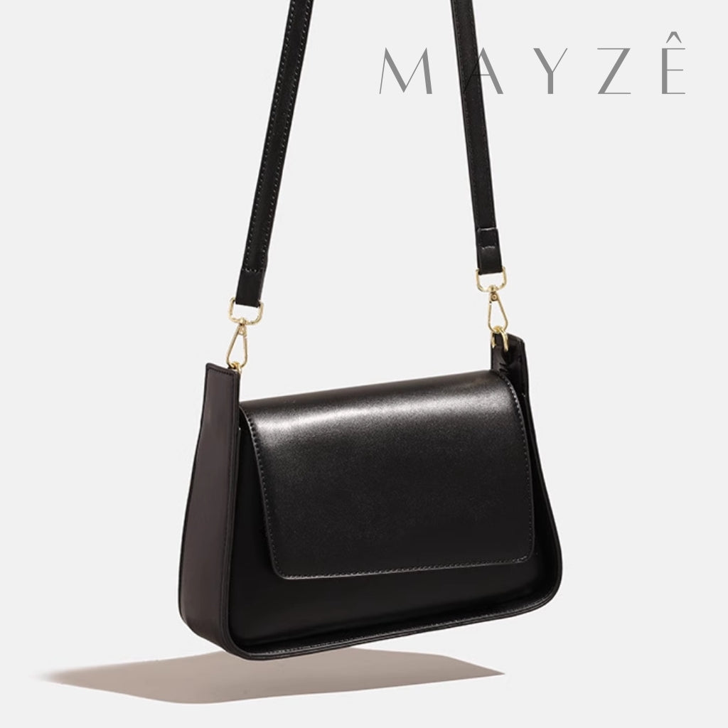 Bolsa de Ombro Minimalista Isabel, Loja Mayzê, Bolsa Isabel, bolsa de grife, bolsa diferente, bolsa em alta, bolsa da moda, bolsa imponente, bolsa de festa, bolsa de mão, bolsa em promoção, bolsa de couro, mayzê, mayze, lojamayze.com, lojamayze.com.br