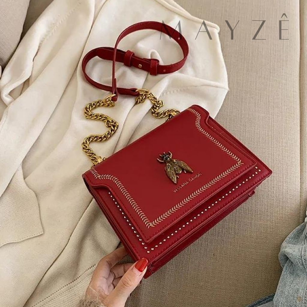 Loja Mayzê, Bolsa Renata, bolsa abelha, bolsa de grife, bolsa de luxo, bolsa em alta, bolsa em promoção, bolsa crossbody, bolsa de ombro, bolsa tiracolo, mayzê, mayze