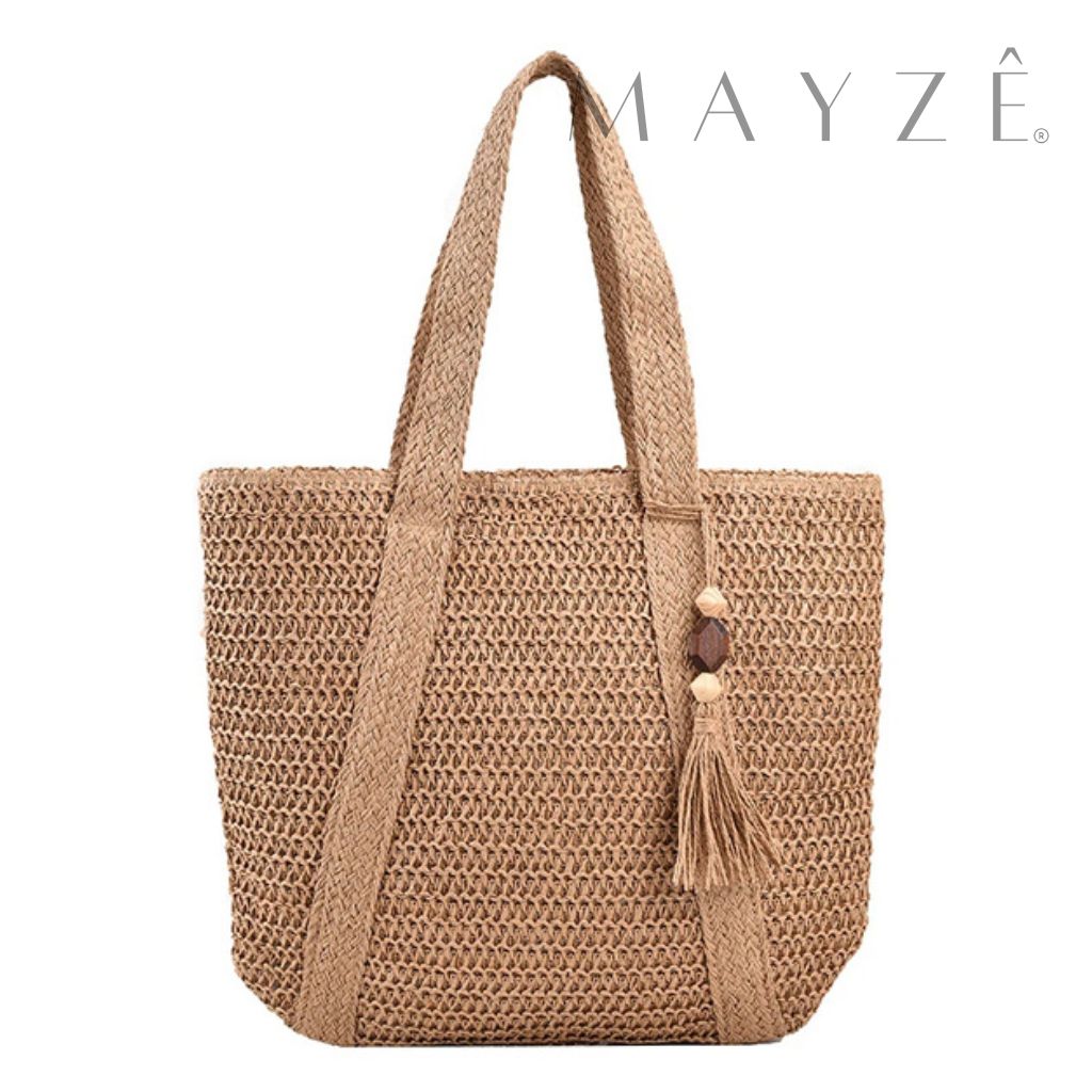 Loja Mayzê, Bolsa Lúara, bolsa espaçosa, bolsa grande, tote bag, bolsa de palha, bolsa de verão, bolsa feminina, bolsa moda praia, loja mayze, bolsa na promoção, bolsa elegante, bolsa versátil, loja mayzê oficial, loja mayzê confiável