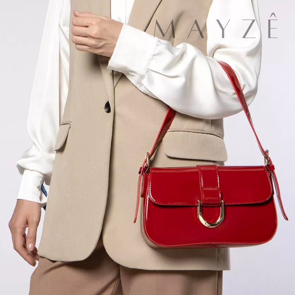 Loja Mayzê, Bolsa Brigite, bolsa de festa, bolsa de couro, bolsa crossbody, bolsa elegante, bolsa de qualidade, bolsa fina, bolsa em promoção, bolsa de cor, mayze