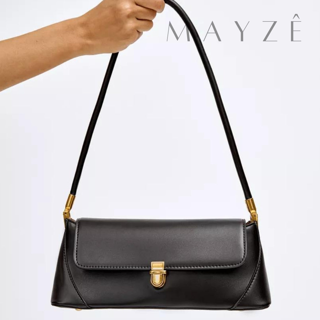 Bolsa Baguete Débora, Loja Mayzê, Bolsa Débora, bolsa de grife, bolsa diferente, bolsa em alta, bolsa da moda, bolsa imponente, bolsa de festa, bolsa de mão, bolsa em promoção, bolsa de couro, bolsa baguete, mayzê, mayze