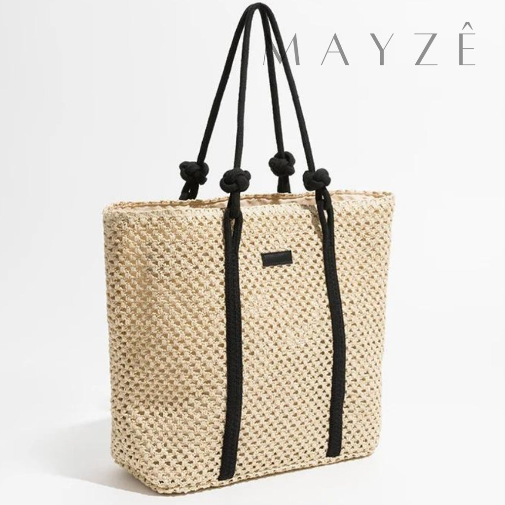 Loja Mayzê, Bolsa Letícia, bolsa de palha, bolsa de verão, bolsa da moda, bolsa de praia, bolsa grande, bolsa espaçosa, bolsa tote bag, bolsa moda praia, loja mayze, bolsa em promoção, bolsa de verão.