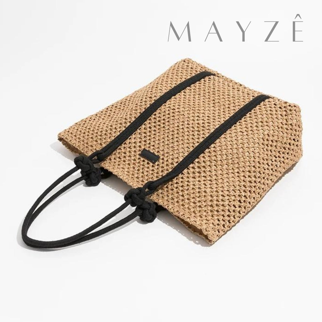 Loja Mayzê, Bolsa Letícia, bolsa de palha, bolsa de verão, bolsa da moda, bolsa de praia, bolsa grande, bolsa espaçosa, bolsa tote bag, bolsa moda praia, loja mayze, bolsa em promoção, bolsa de verão.