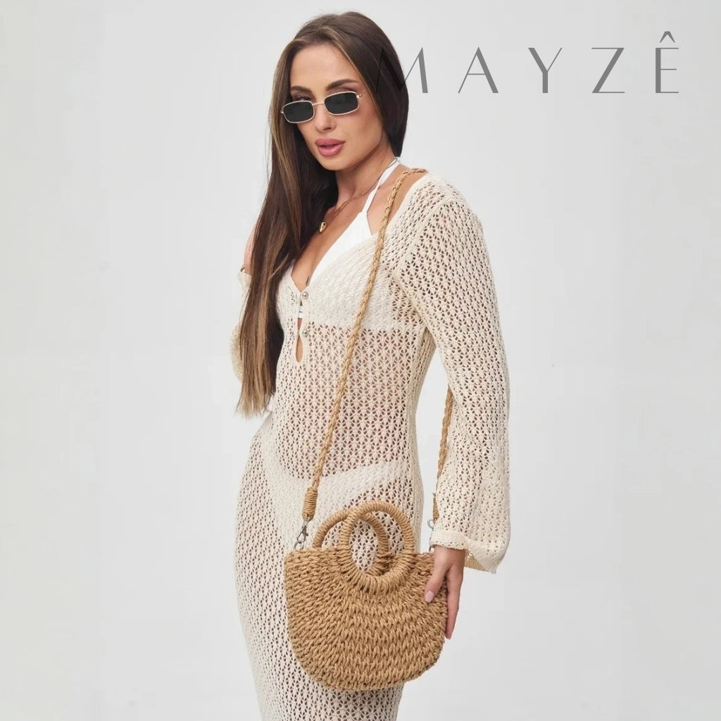 Bolsa de Praia Isa mine, Loja Mayzê, Bolsa Isa, bolsa de palha, bolsa de verão, bolsa da moda, bolsa de praia, bolsa meia-lua, bolsa geométrica, bolsa moda praia, loja mayze, bolsa em promoção, bolsa de verão, lojamayze.com, lojamayze.com.br, loja mayze, Mayzê, mayzeoficial