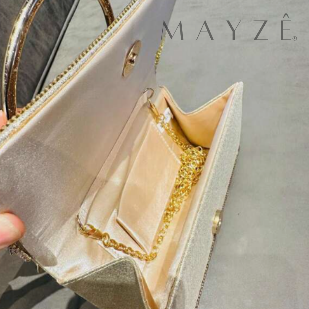 Loja Mayzê, Bolsa Jussara, bolsa de festa, bolsa elegante, bolsa de luxo, bolsa brilhosa, bolsa de grife, bolsa elegante, bolsa feminina, bolsa em promoção, bolsa para casamento, mayzê, mayze