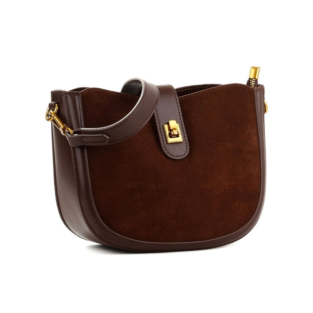 Bolsa Pequena Tiracolo Camurça Yvonne, Loja Mayzê, camurça, bolsa de camurça mayze, lojamayze.com, lojamayze.com.br