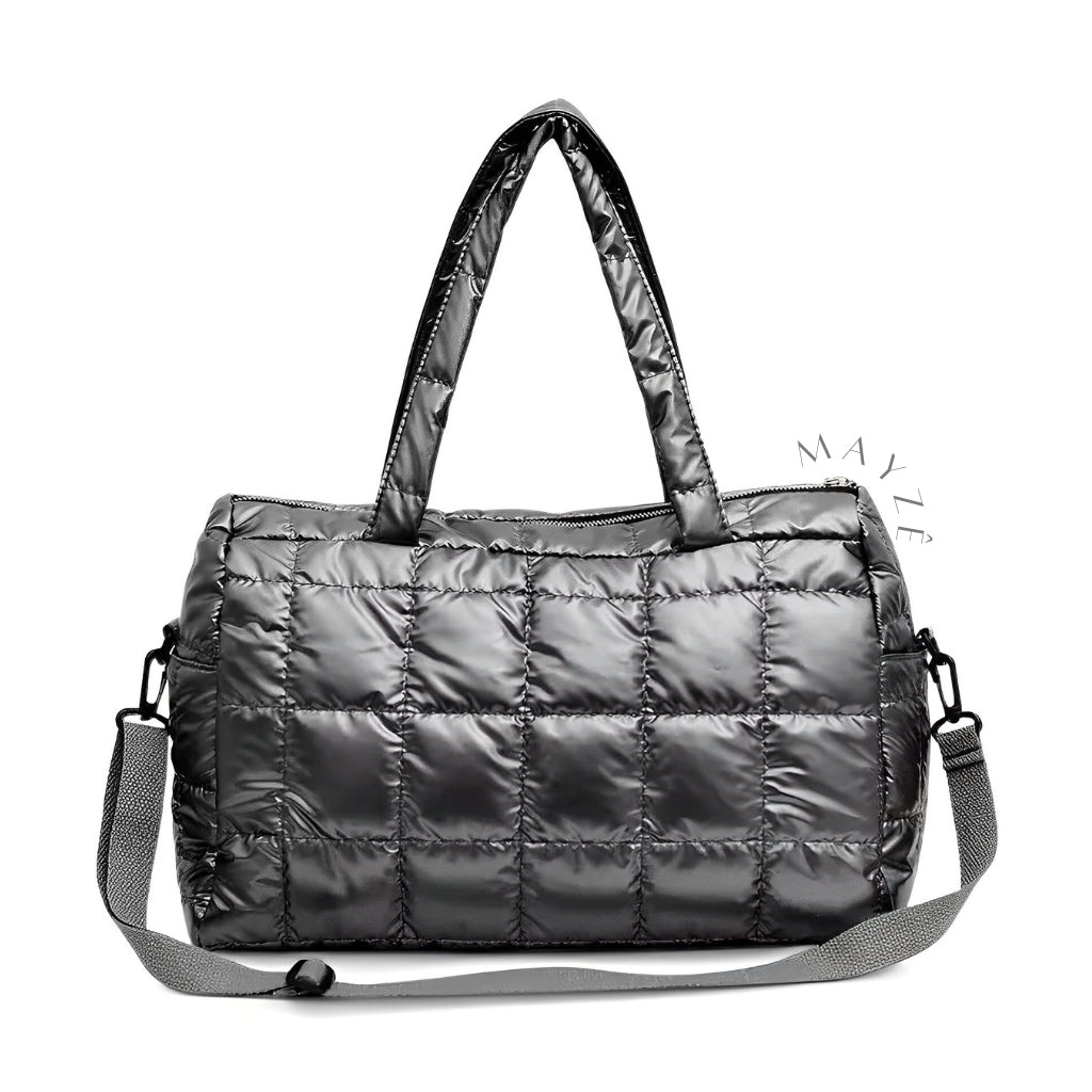 Bolsa Feminina Acolchoada Helena, loja Mayzê, Bolsa Helena, bolsa macia, bolsa de nylon, bolsa soft, bolsa de qualidade, bolsa grande, bolsa de ombro, bolsa de mão, bolsa em promoção, mayzê, mayze, www.lojamayze.com.br, www.lojamayze.com