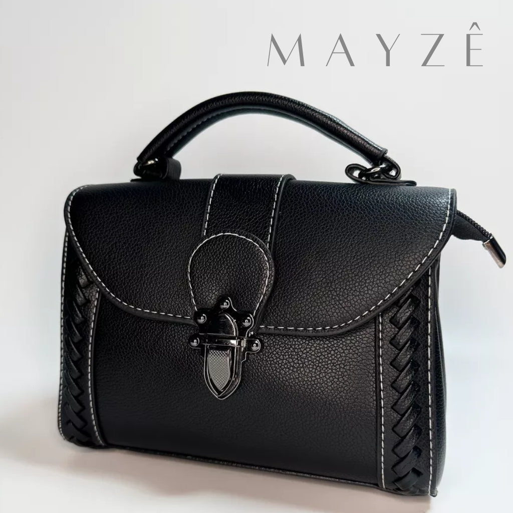 Bolsa Couro Legítimo Tiracolo Cátia, Loja Mayzê, Bolsa Cátia, bolsa de mão, bolsa de couro, bolsa feminina, bolsa crossbody, bolsa tiracolo, mayze, lojamayze.com, lojamayze.com.br