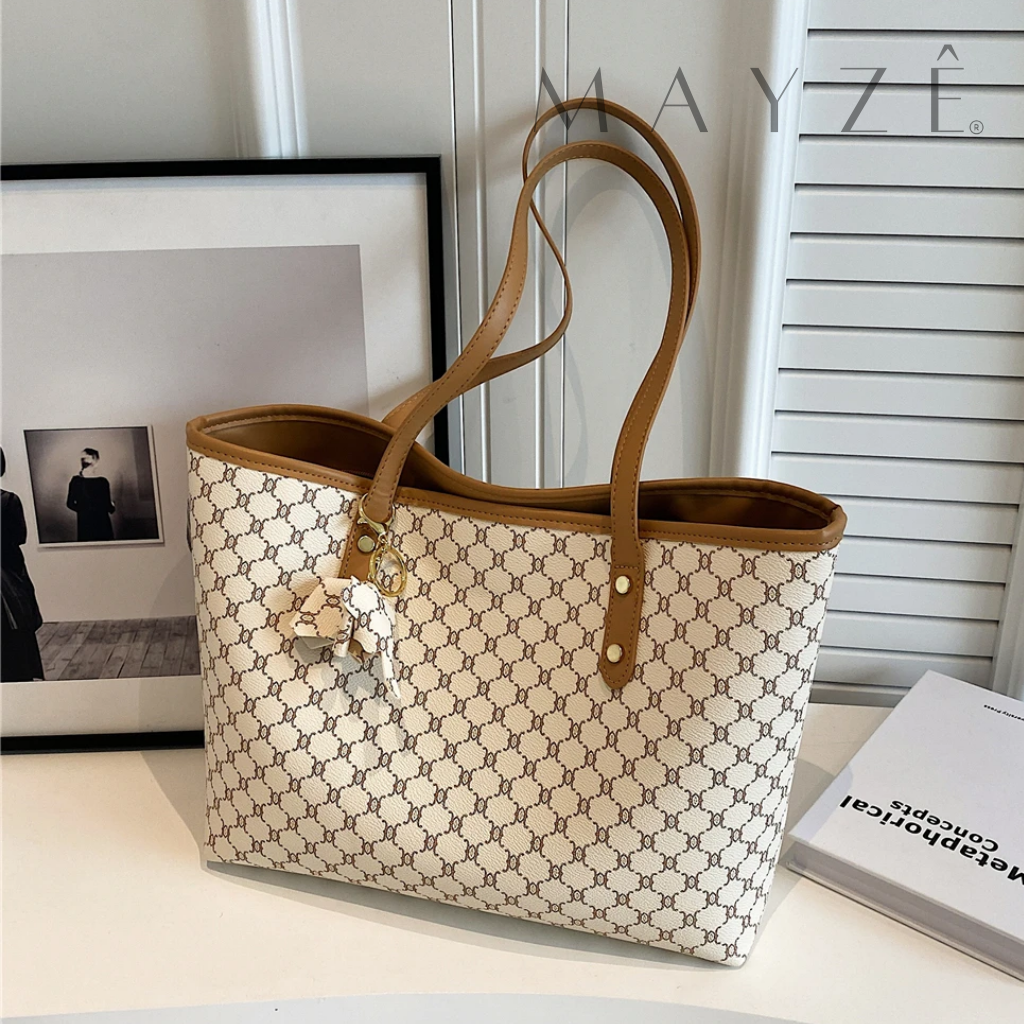 Loja Mayzê, Bolsa Talita, bolsa grande, bolsa de rouro pu, bolsa de ombro, bolsa bonita, bolsa elegante, bolsa barata, bolsa com chaveiro