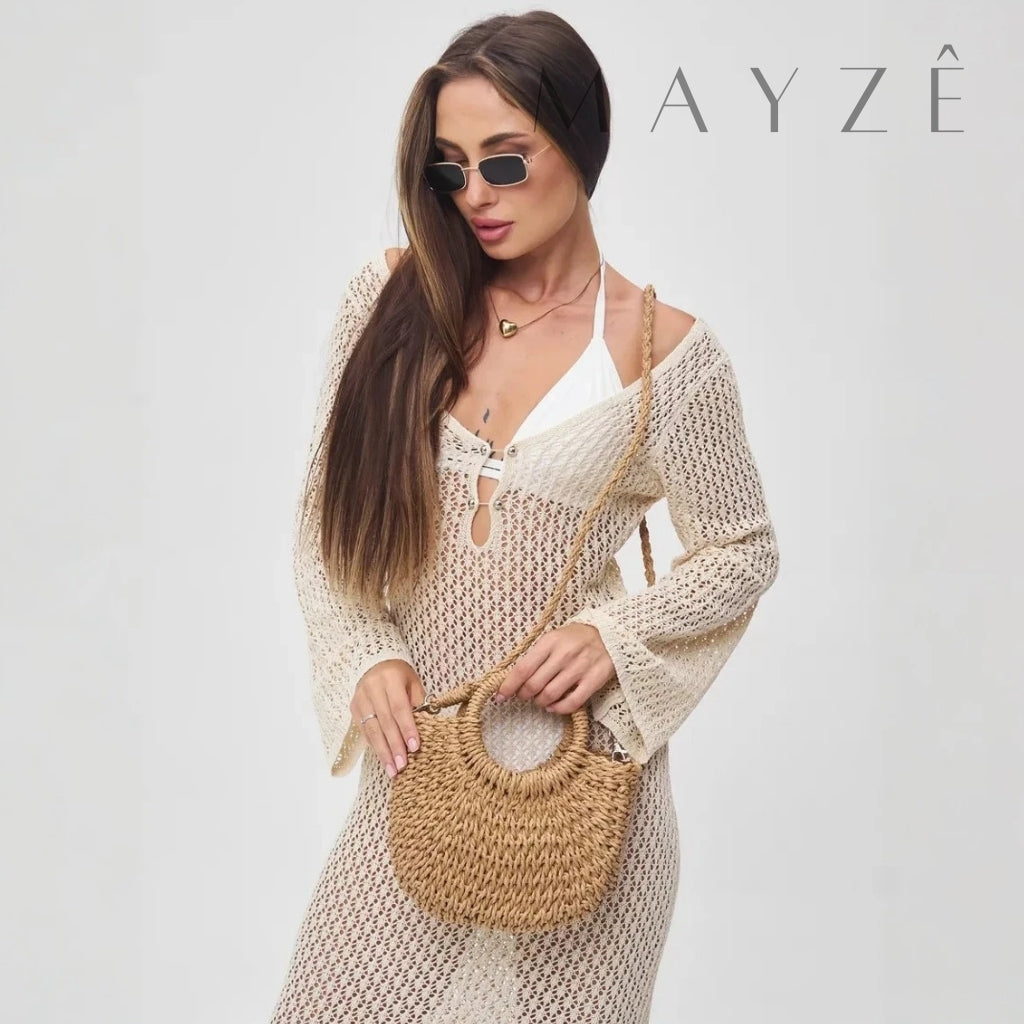 Bolsa de Praia Isa mine, Loja Mayzê, Bolsa Isa, bolsa de palha, bolsa de verão, bolsa da moda, bolsa de praia, bolsa meia-lua, bolsa geométrica, bolsa moda praia, loja mayze, bolsa em promoção, bolsa de verão, lojamayze.com, lojamayze.com.br, loja mayze, Mayzê, mayzeoficial
