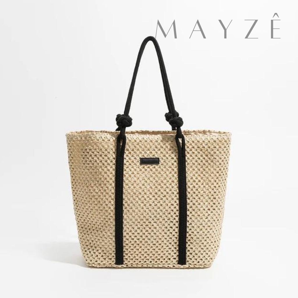 Loja Mayzê, Bolsa Letícia, bolsa de palha, bolsa de verão, bolsa da moda, bolsa de praia, bolsa grande, bolsa espaçosa, bolsa tote bag, bolsa moda praia, loja mayze, bolsa em promoção, bolsa de verão.