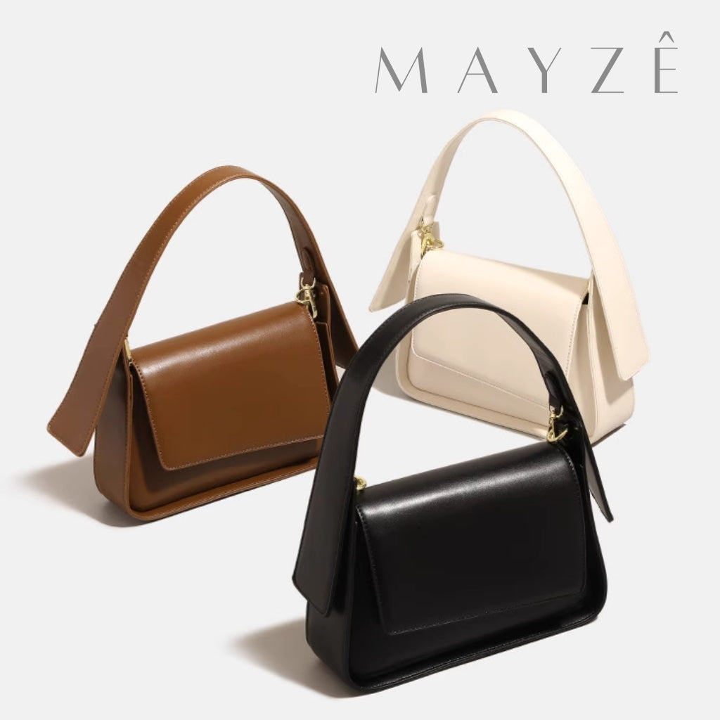 Bolsa de Ombro Minimalista Isabel, Loja Mayzê, Bolsa Isabel, bolsa de grife, bolsa diferente, bolsa em alta, bolsa da moda, bolsa imponente, bolsa de festa, bolsa de mão, bolsa em promoção, bolsa de couro, mayzê, mayze, lojamayze.com, lojamayze.com.br