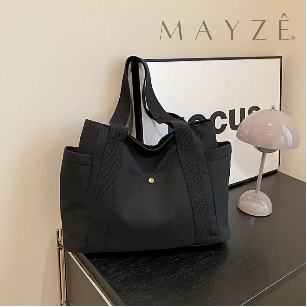 Loja Mayzê, Bolsa Tais, bolsa grande, bolsa espaçosa, bolsa tote, tote bag, bolsa útil, bolsa de faculdade, bolsa versátil, bolsa de mercado, bolsa clean, bolsa em promoção