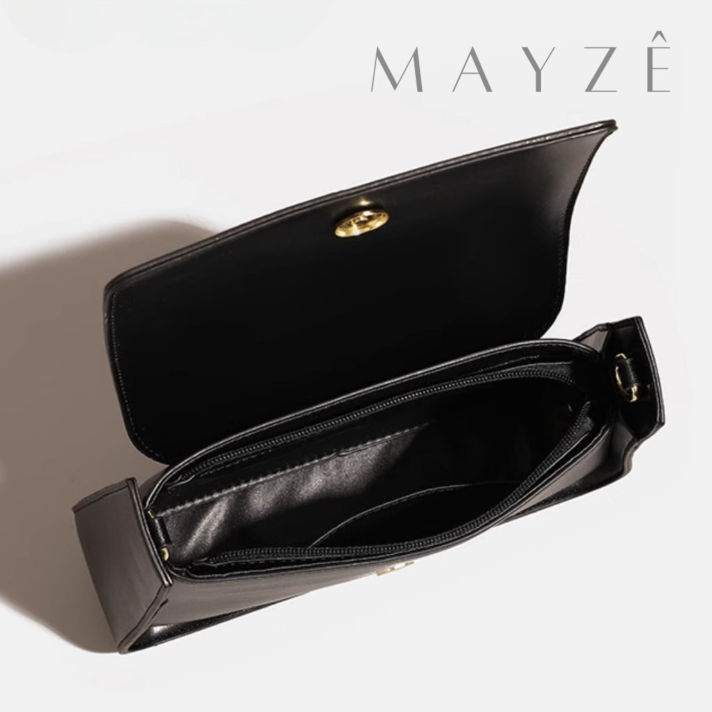 Bolsa de Ombro Minimalista Isabel, Loja Mayzê, Bolsa Isabel, bolsa de grife, bolsa diferente, bolsa em alta, bolsa da moda, bolsa imponente, bolsa de festa, bolsa de mão, bolsa em promoção, bolsa de couro, mayzê, mayze, lojamayze.com, lojamayze.com.br