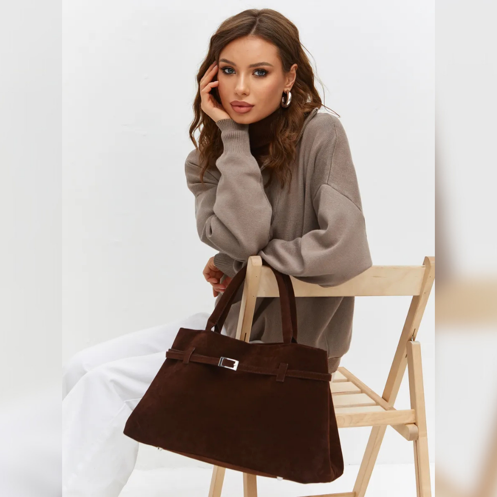 Bolsa Média Camurça Tote Cléo, Loja Mayzê, camurça, bolsa de camurça mayze, lojamayze.com, lojamayze.com.br