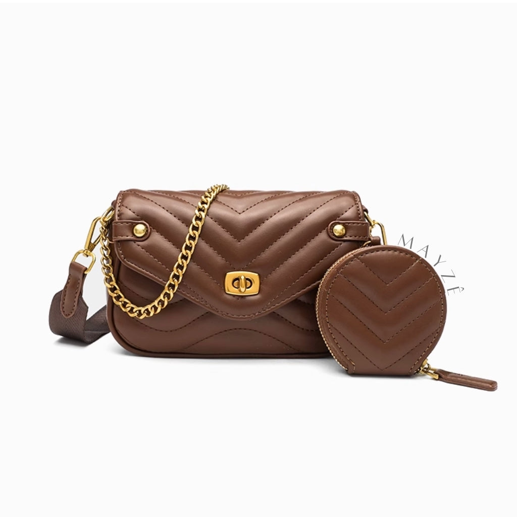 Bolsa Matelassê Tiracolo Flávia, Loja Mayzê, Bolsa Flávia, bolsa bonita, bolsa da moda, bolsa do dia a dia, bolsa de grife, bolsa com bolsinha, bolsa na promoção, loja mayze, lojamayze.com.br, lojamayze.com