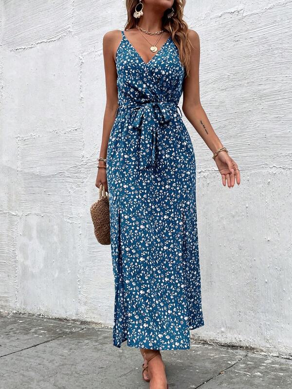 Vestido Longo Fenda Estampa Fleur, www.lojamayze.com.br, www.lojamayze.com