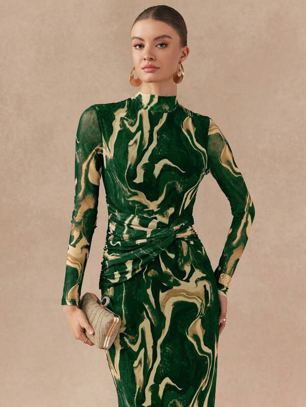 Vestido Longo Casual Feminino Flots, www.lojamayze.com.br, www.lojamayze.com