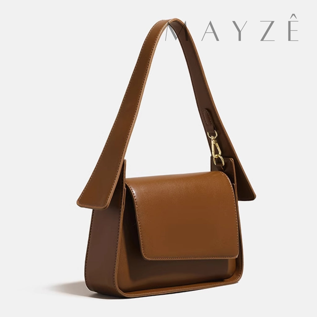 Bolsa de Ombro Minimalista Isabel, Loja Mayzê, Bolsa Isabel, bolsa de grife, bolsa diferente, bolsa em alta, bolsa da moda, bolsa imponente, bolsa de festa, bolsa de mão, bolsa em promoção, bolsa de couro, mayzê, mayze, lojamayze.com, lojamayze.com.br