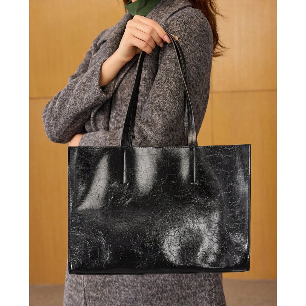 Bolsa Feminina Tote Laminada Média Bartira, Loja mayzê, www.lojamayze.com.br