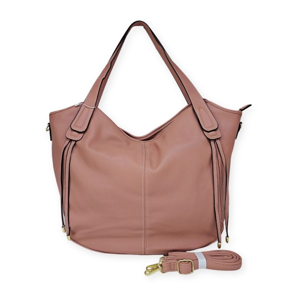 Bolsa maxi Gilian Mayzê. Grande capacidade, 3 compartimentos, bolso com zíper e alça transversal removível. Ideal para trabalho e dia a dia com estilo.