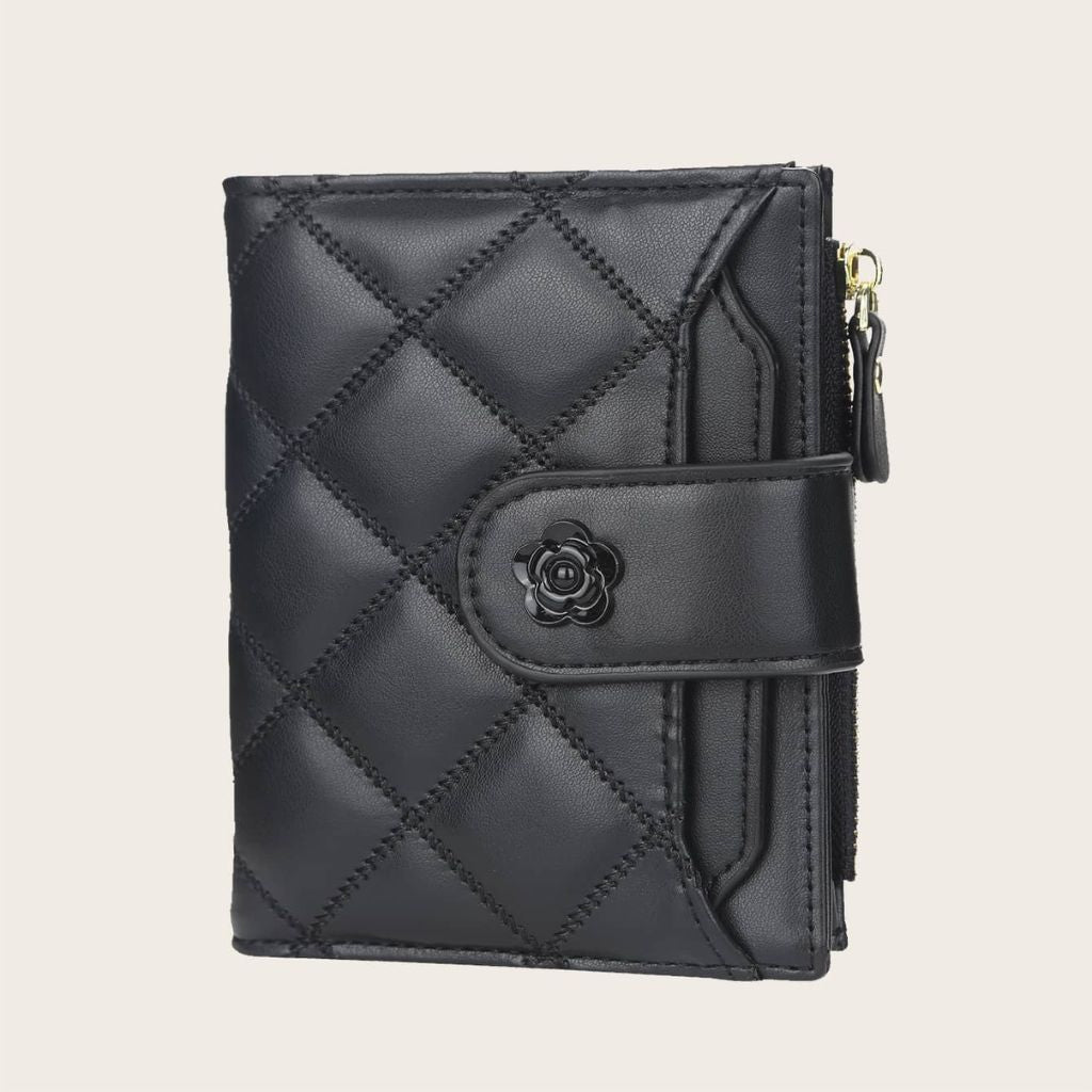 Carteira Feminina Matelassada Fleur Ísis, Loja Mayzê