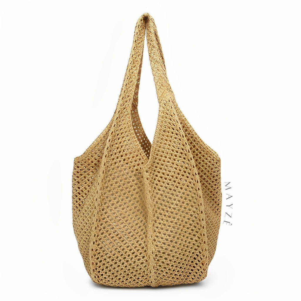 Bolsa Feminina Tricot Hazel, Loja Mayzê, Bolsa Hazel, bolsa de palha, bolsa de verão, bolsa da moda, bolsa de praia, bolsa grande, bolsa espaçosa, bolsa tote bag, bolsa moda praia, loja mayze, bolsa em promoção, bolsa de verão, www.lojamayze.com.br,www.lojamayze.com