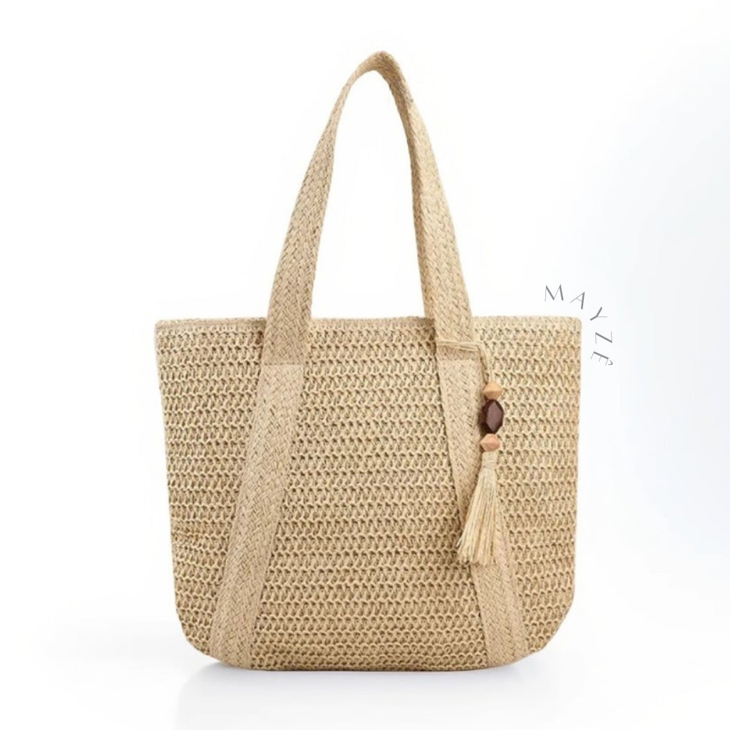 Bolsa de Palha Grande Lúara, Loja Mayzê, Bolsa Lúara, bolsa espaçosa, bolsa grande, tote bag, bolsa de palha, bolsa de verão, bolsa feminina, bolsa moda praia, loja mayze, bolsa na promoção, bolsa elegante, bolsa versátil, loja mayzê oficial, loja mayzê confiável, lojamayze.com, lojamayze.com.br