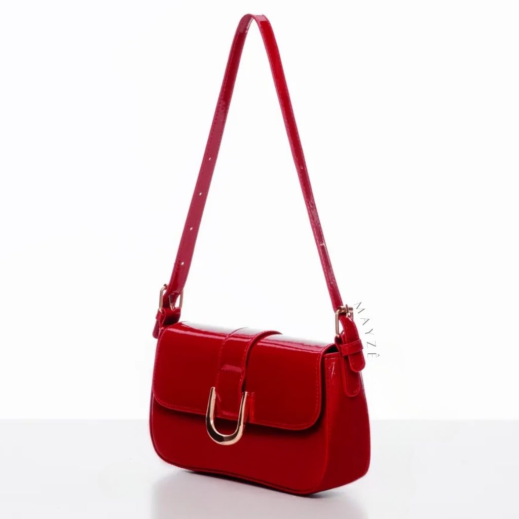 Bolsa Baguete Média Brigite, Loja Mayzê, Bolsa Brigite, bolsa de festa, bolsa de couro, bolsa crossbody, bolsa elegante, bolsa de qualidade, bolsa fina, bolsa em promoção, bolsa de cor, mayze, lojamayze.com, lojamayze.com.br