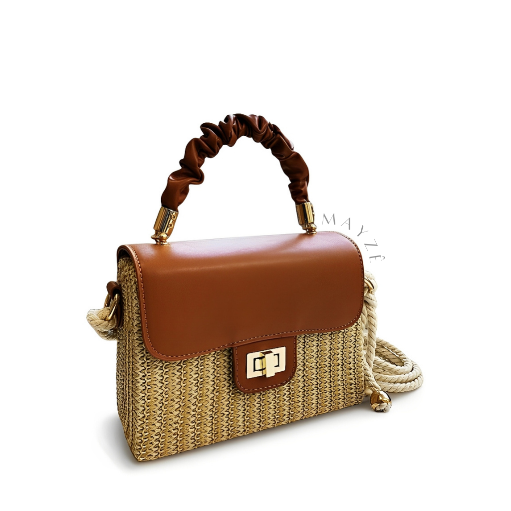 Bolsa Baú de Palha Mayah, Loja Mayzê, Bolsa Mayah, bolsa de palha, bolsa versátil, bolsa de verão, bolsa chique, bolsa em alta, bolsa em promoção, loja mayze
