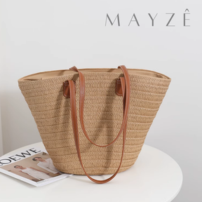 Bolsa Média de Praia em Ráfia Yara, Loja Mayzê, Bolsa Yara, bolsa de palha, bolsa de verão, bolsa da moda, bolsa de praia, bolsa grande, bolsa espaçosa, bolsa tote bag, bolsa moda praia, loja mayze, bolsa em promoção, bolsa de verão, www.lojamayze.com.br,www.lojamayze.com