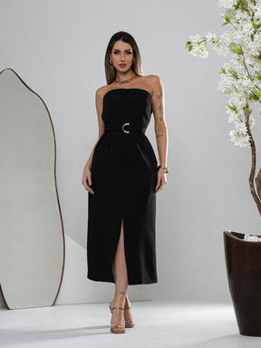 Vestido Midi Feminino Alfaiataria Élégant, www.lojamayze.com.br, www.lojamayze.com