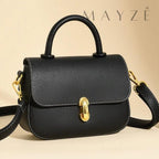 Loja Mayzê, Bolsa Jennifer, bolsa de couro legítimo, bolsa de couro, bolsa simples, bolsa elegante, bolsa versátil, bolsa elegante, bolsa para compor look, bolsa retrô, bolsa em promoção, mayzê, mayze