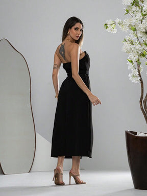Vestido Midi Feminino Alfaiataria Élégant, www.lojamayze.com.br, www.lojamayze.com
