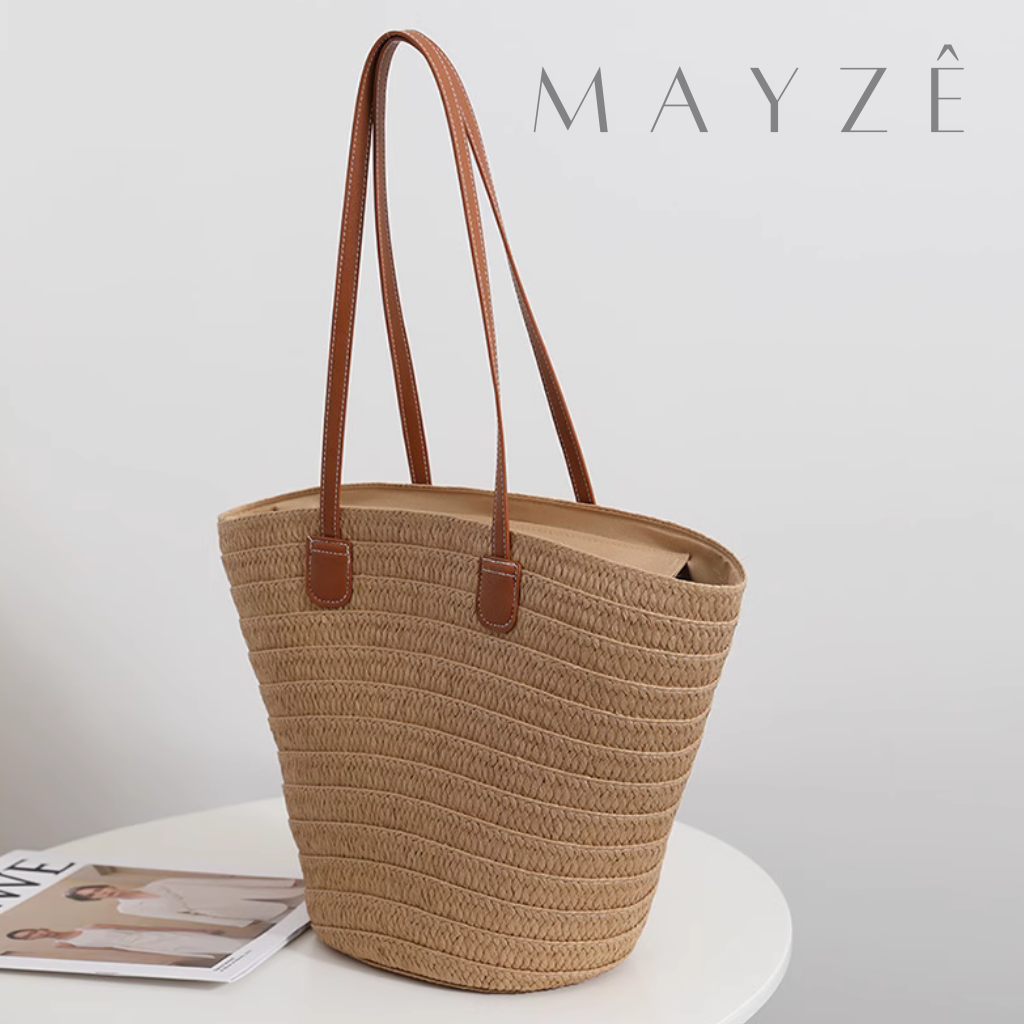 Bolsa Média de Praia em Ráfia Yara, Loja Mayzê, Bolsa Yara, bolsa de palha, bolsa de verão, bolsa da moda, bolsa de praia, bolsa grande, bolsa espaçosa, bolsa tote bag, bolsa moda praia, loja mayze, bolsa em promoção, bolsa de verão, www.lojamayze.com.br,www.lojamayze.com