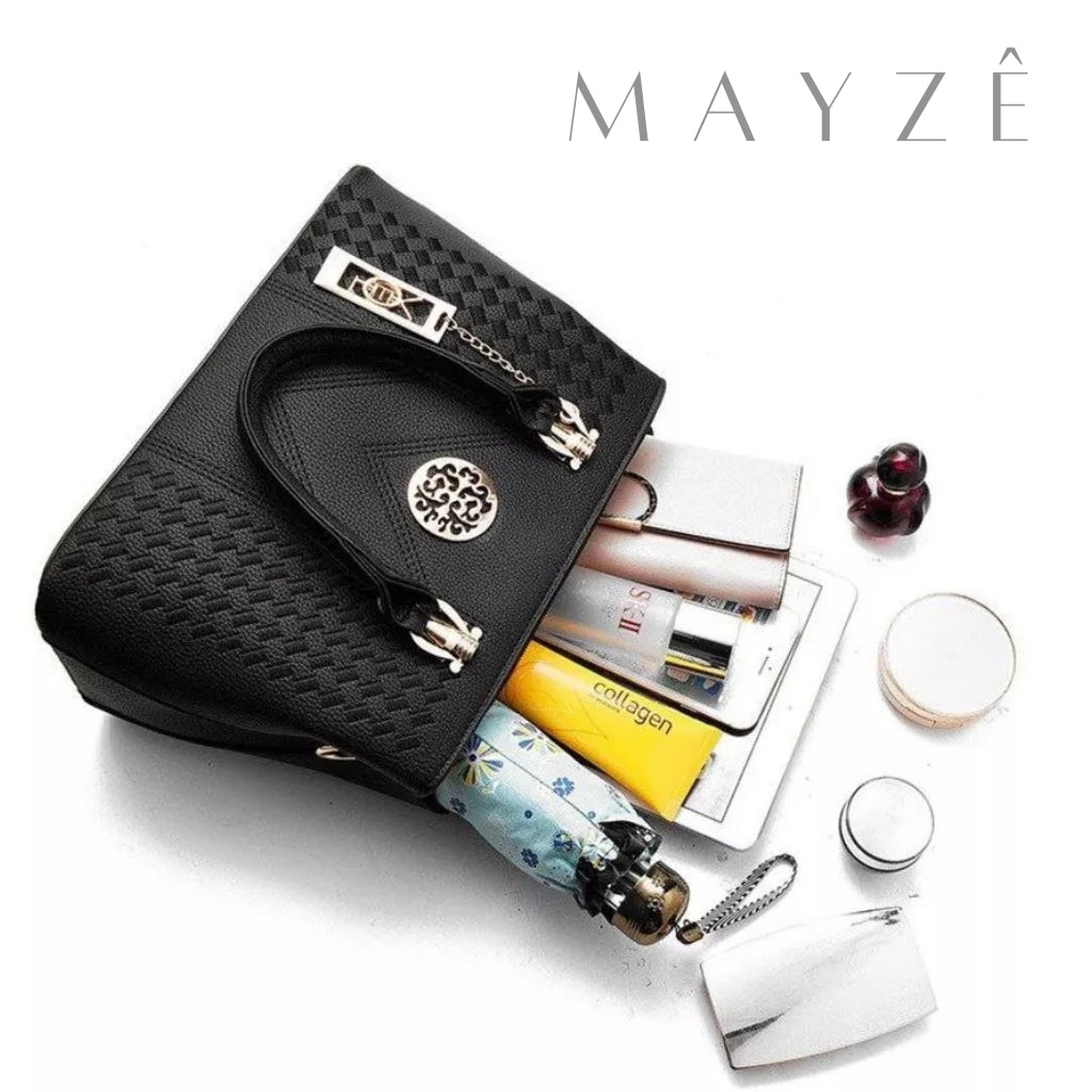 Bolsa Tote Casual Média Cecília, Bolsa feminina, bolsa grande, bolsa versátil, bolsa elegante, bolsa de ombro, bolsa espaçosa, bolsa de mulher, www.lojamayze.com.br,www.lojamayze.com