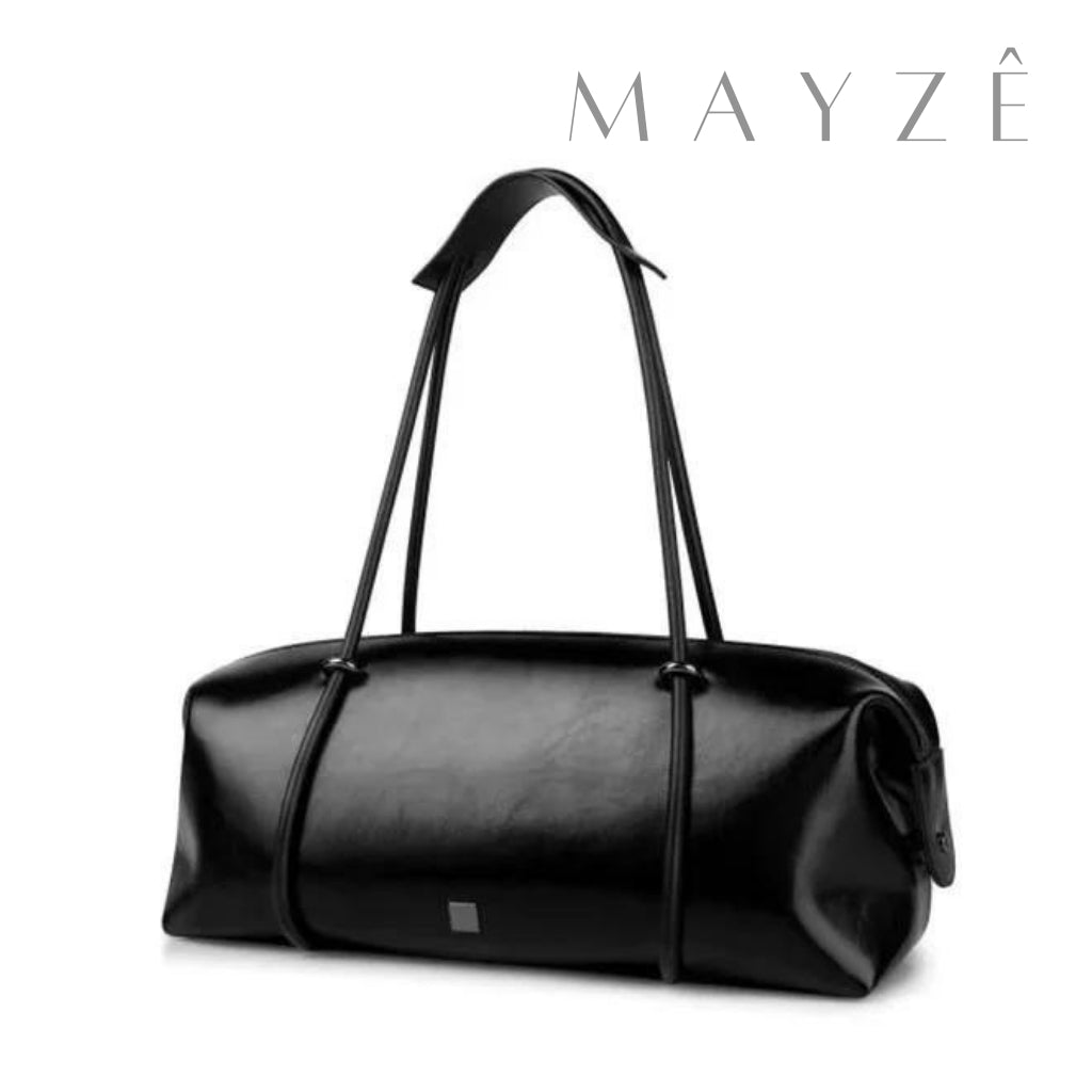 Bolsa Grande Baguete Ayumi, Loja Mayzê, Bolsa Ayumi, bolsa baguetti, bolsa de boston, bolsa de grife, bolsa de luxo, bolsa em alta, bolsa feminina, bolsa de couro, bolsa elegante, bolsa famosa, bolsa da influencer, bolsa em promoção, mayze