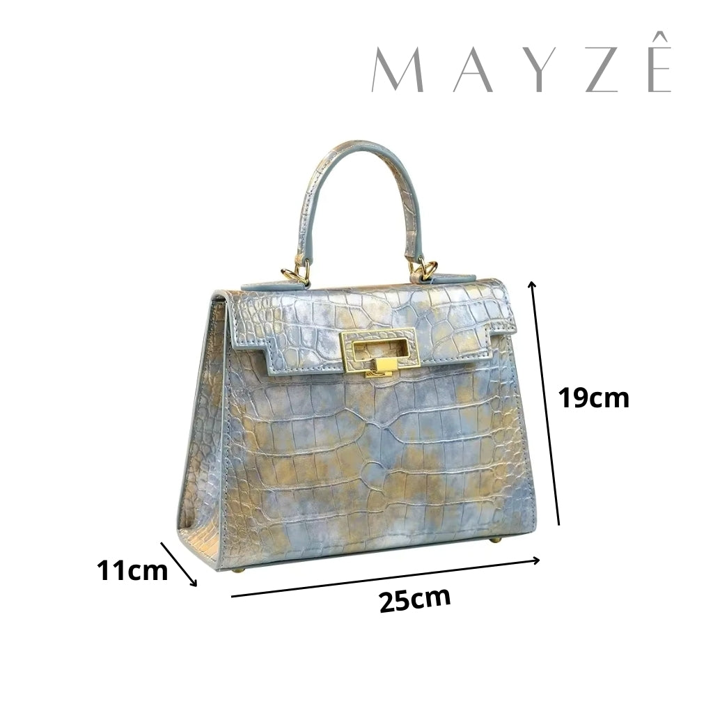 Bolsa Couro Legítimo Crocodilo Marilyn, Loja Mayzê Oficial, Loja Mayzê, Mayzê, Mayze, Bolsa Couro Legítimo  bolsa de couro, bolsa de couro genuíno, bolsa de mão, bolsa tiracolo, bolsa crossbody, bolsa de luxo, bolsa de grife, bolsa em promoção, lojamayze.com, lojamayze.com.br