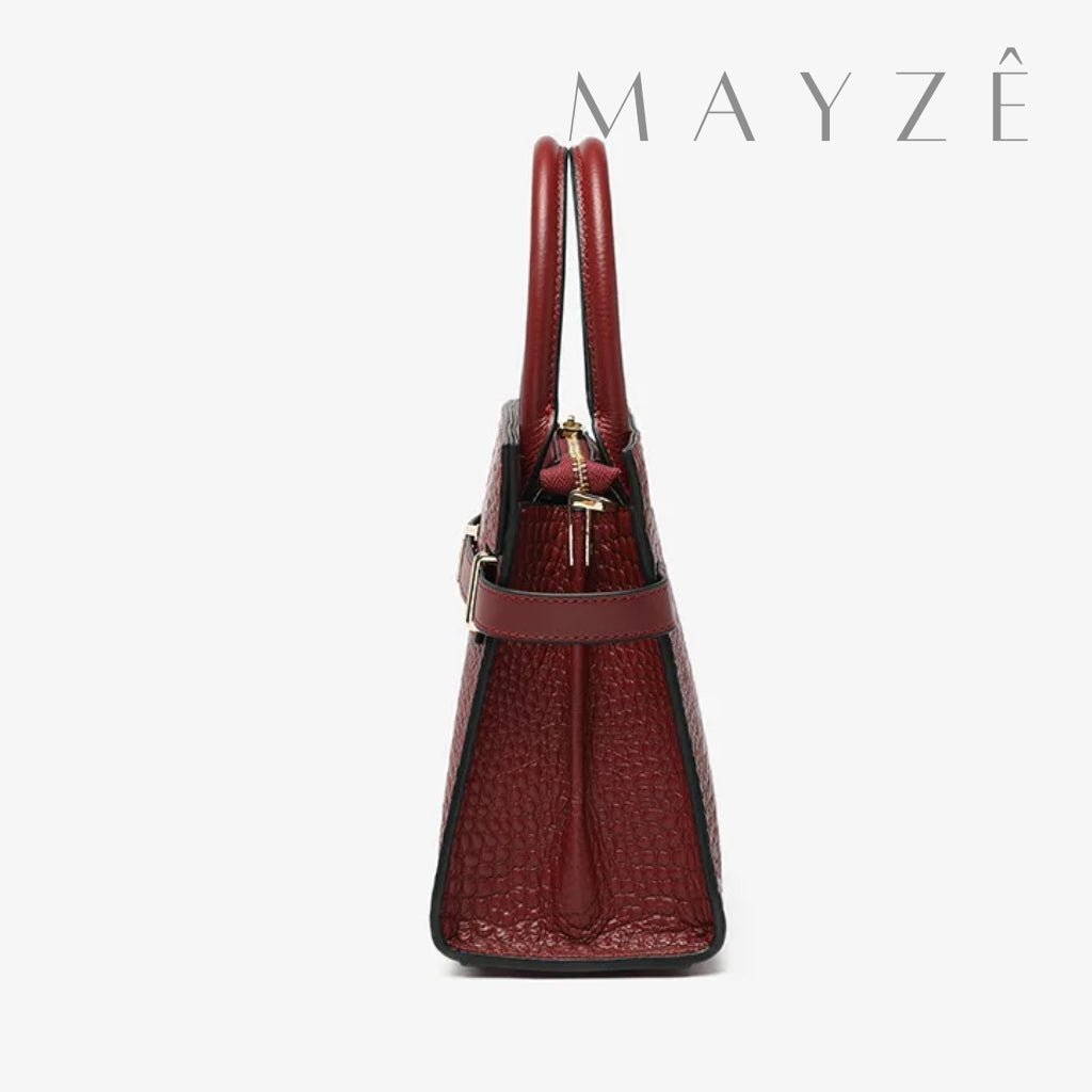 Loja Mayzê Oficial, Loja Mayzê, Mayzê, Mayze, Bolsa Couro Legítimo Crocodilo Claire, bolsa de couro, bolsa de couro genuíno, bolsa de mão, bolsa tiracolo, bolsa crossbody, bolsa de luxo, bolsa de grife, bolsa em promoção, lojamayze.com, lojamayze.com.br