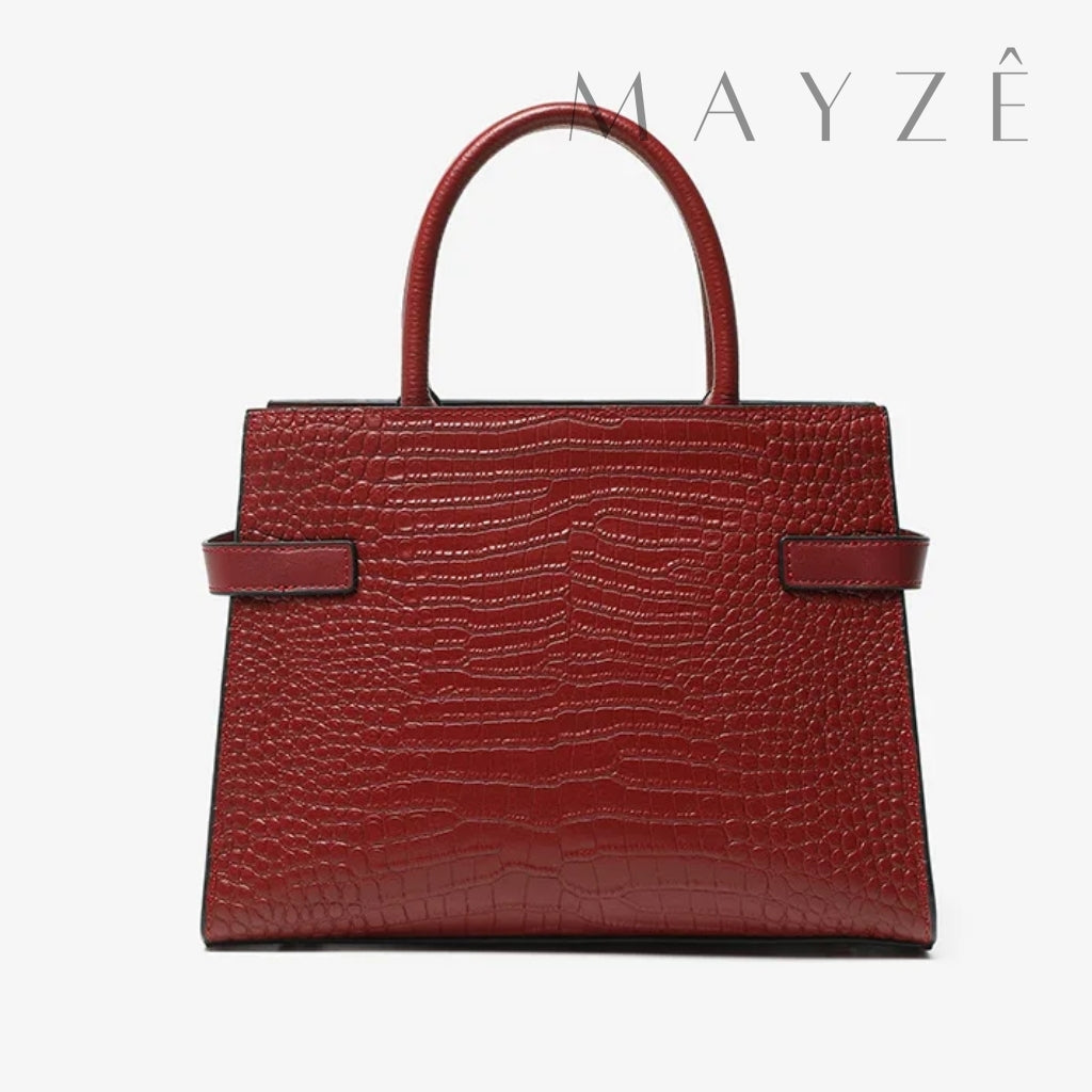 Loja Mayzê Oficial, Loja Mayzê, Mayzê, Mayze, Bolsa Couro Legítimo Crocodilo Claire, bolsa de couro, bolsa de couro genuíno, bolsa de mão, bolsa tiracolo, bolsa crossbody, bolsa de luxo, bolsa de grife, bolsa em promoção, lojamayze.com, lojamayze.com.br