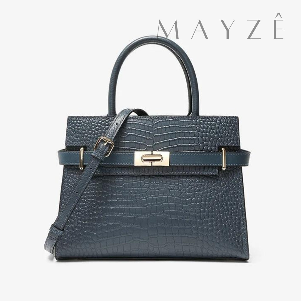 Loja Mayzê Oficial, Loja Mayzê, Mayzê, Mayze, Bolsa Couro Legítimo Crocodilo Claire, bolsa de couro, bolsa de couro genuíno, bolsa de mão, bolsa tiracolo, bolsa crossbody, bolsa de luxo, bolsa de grife, bolsa em promoção, lojamayze.com, lojamayze.com.br