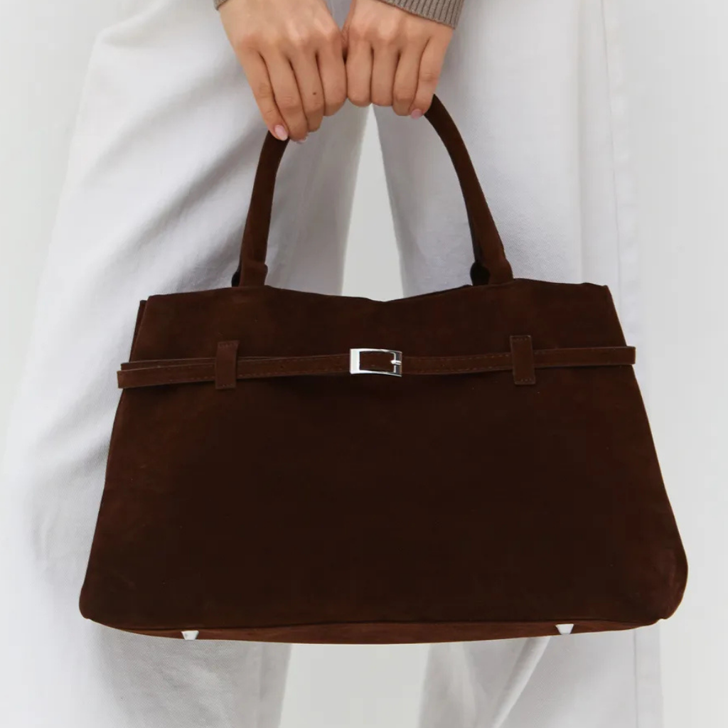 Bolsa Média Camurça Tote Cléo, Loja Mayzê, camurça, bolsa de camurça mayze, lojamayze.com, lojamayze.com.br