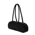 Bolsa Baguete Acamurçada Média Fantine, Loja Mayzê, camurça, bolsa de camurça mayze, lojamayze.com, lojamayze.com.br