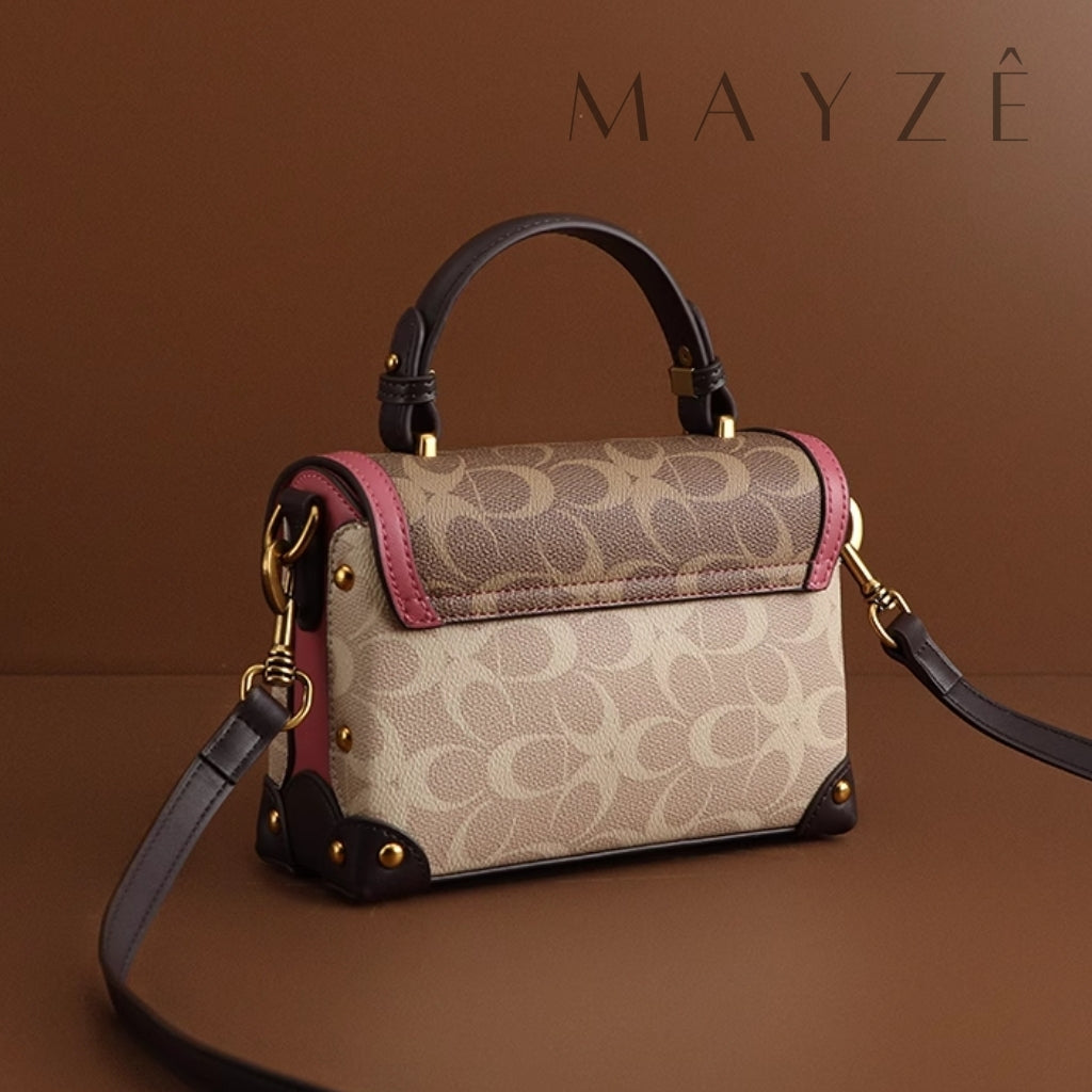 Bolsa de Couro Trunk Vicenza, Loja Mayzê Oficial, Loja Mayzê, loja mayze, mayzê, mayze, bolsa de coro, bolsa chique, bolca chic, bolsa diferente, bolas elegante, bolsa de mão, bolsa de ombro, bolsa Vizenza, vinceza, bolsa em conta, bolsa barata, bolsa com frete grátis, bolsa rosa, bolsa marrom, bolsa preta. bolsa branca, bolsa dia a dia, bolsa de luxo, bolsa conhecida